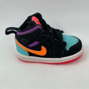 Nike Toddler Kids Air Jordan 1 Mid “Candy”- SZ 4C -Multicolored Shoes Sneakers